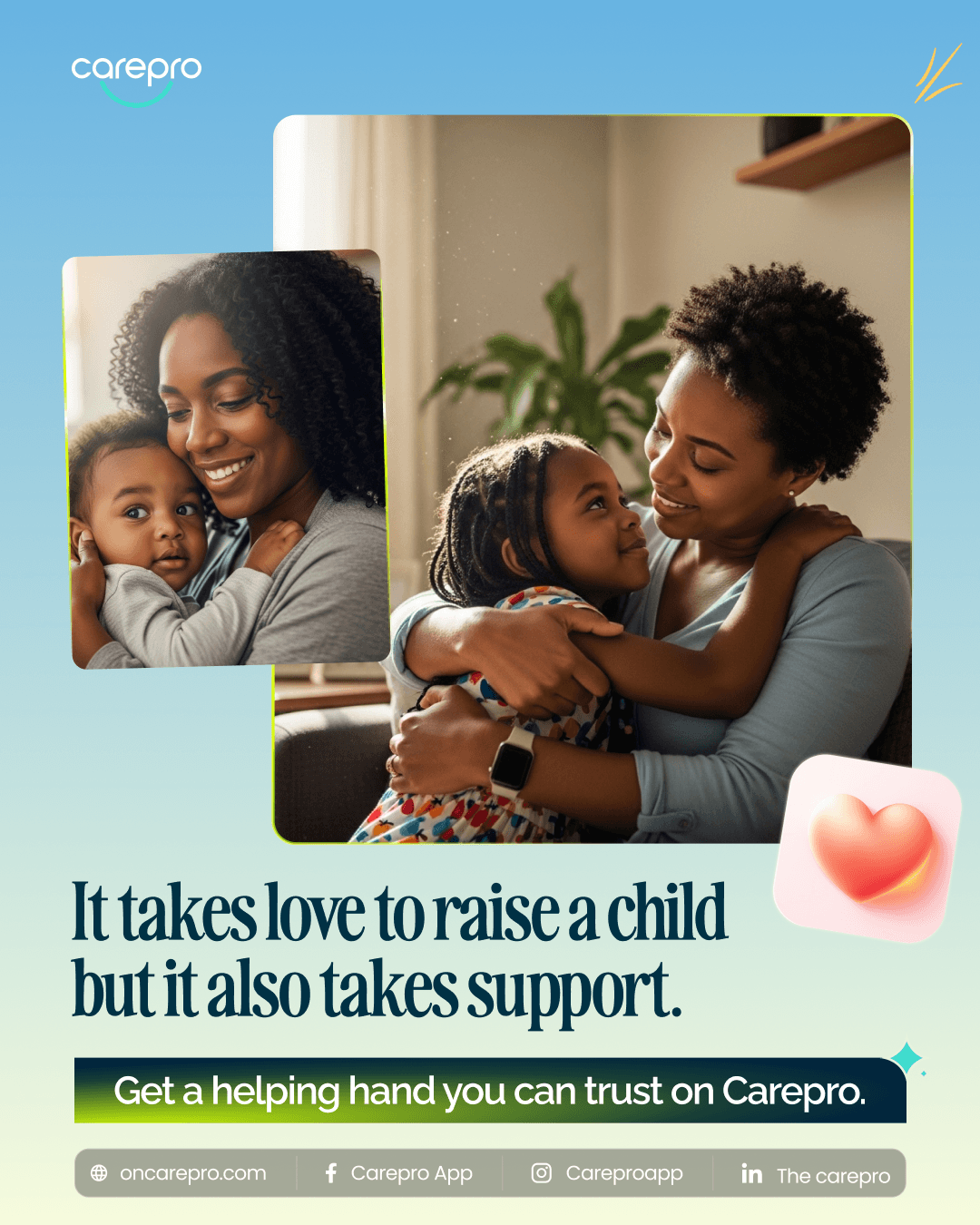 Carepro childcare flyer